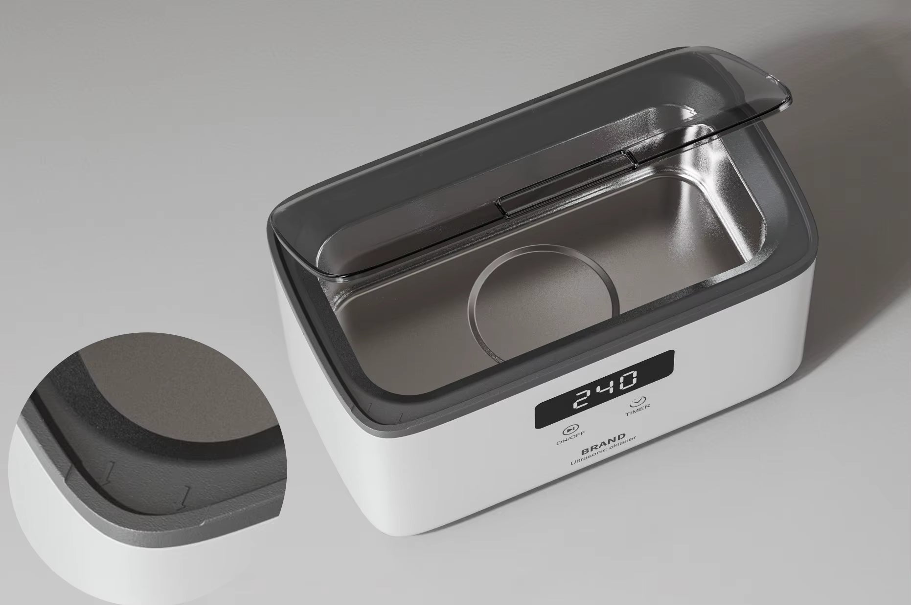 Smart Mini Portable Ultrasonic Cleaner Electric Sonic Bath Device for Home Appliance Cleaning for Sunglasses & Jewellery