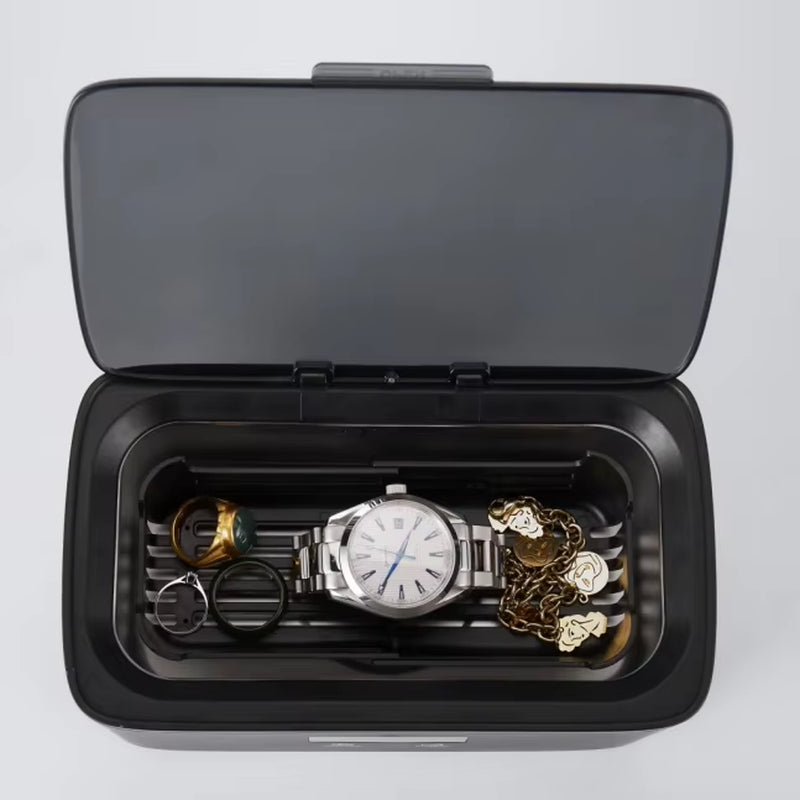 Smart Mini Portable Ultrasonic Cleaner Electric Sonic Bath Device for Home Appliance Cleaning for Sunglasses & Jewellery